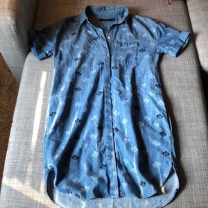 All saints denim dress